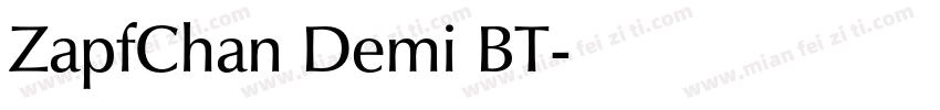 ZapfChan Demi BT字体转换